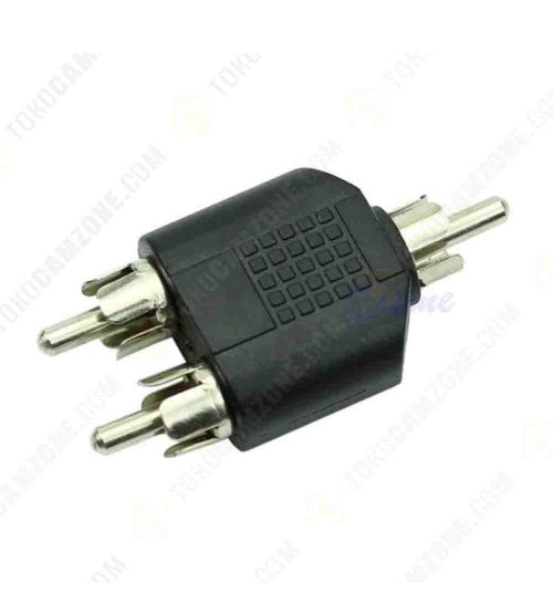 Converter Jack RCA MALE 2-1 | Cabang RCA 2M 1M 1-2